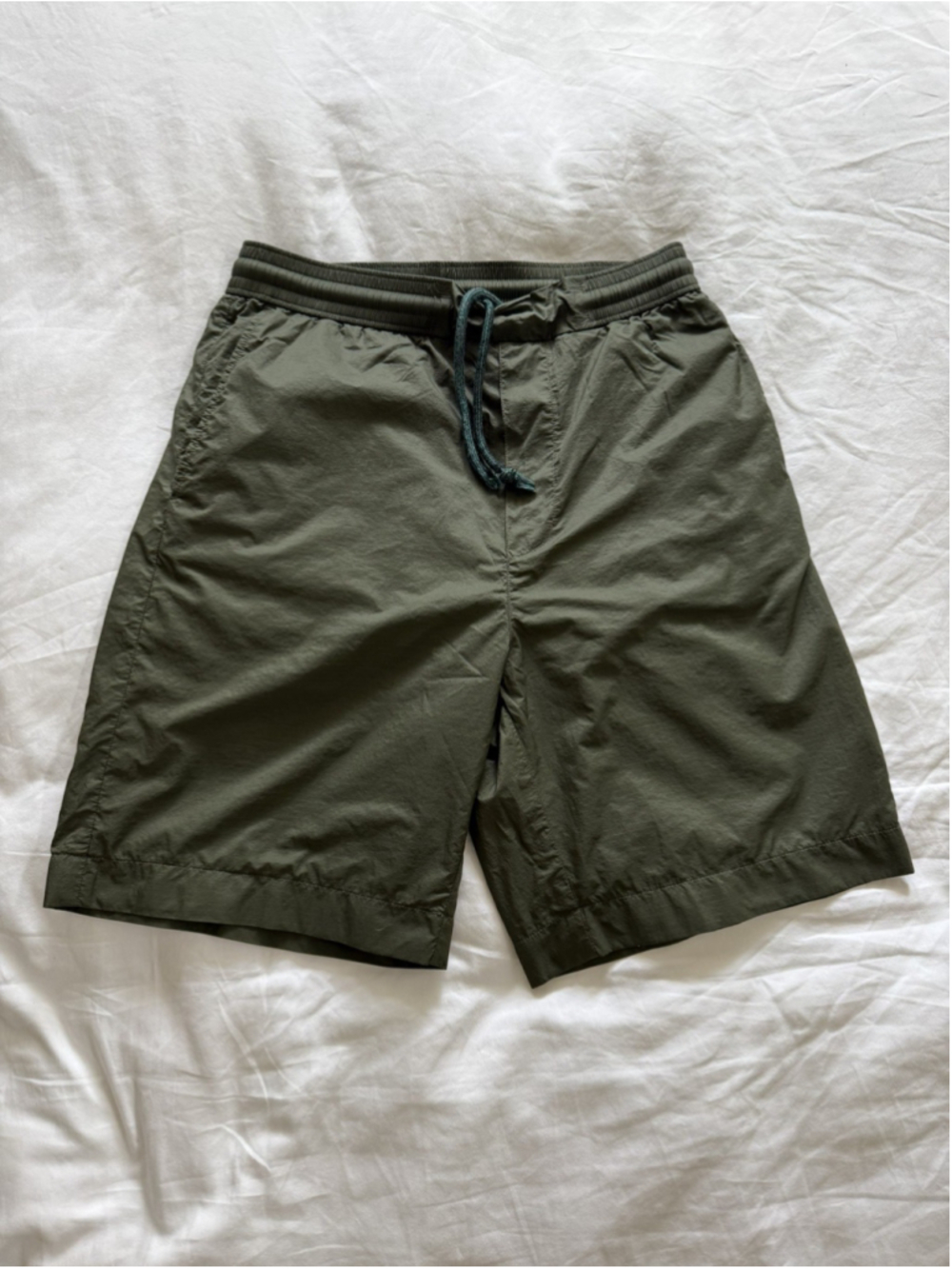 Acne Studios Men’s Olive Green Nylon Shorts Size 44 XS